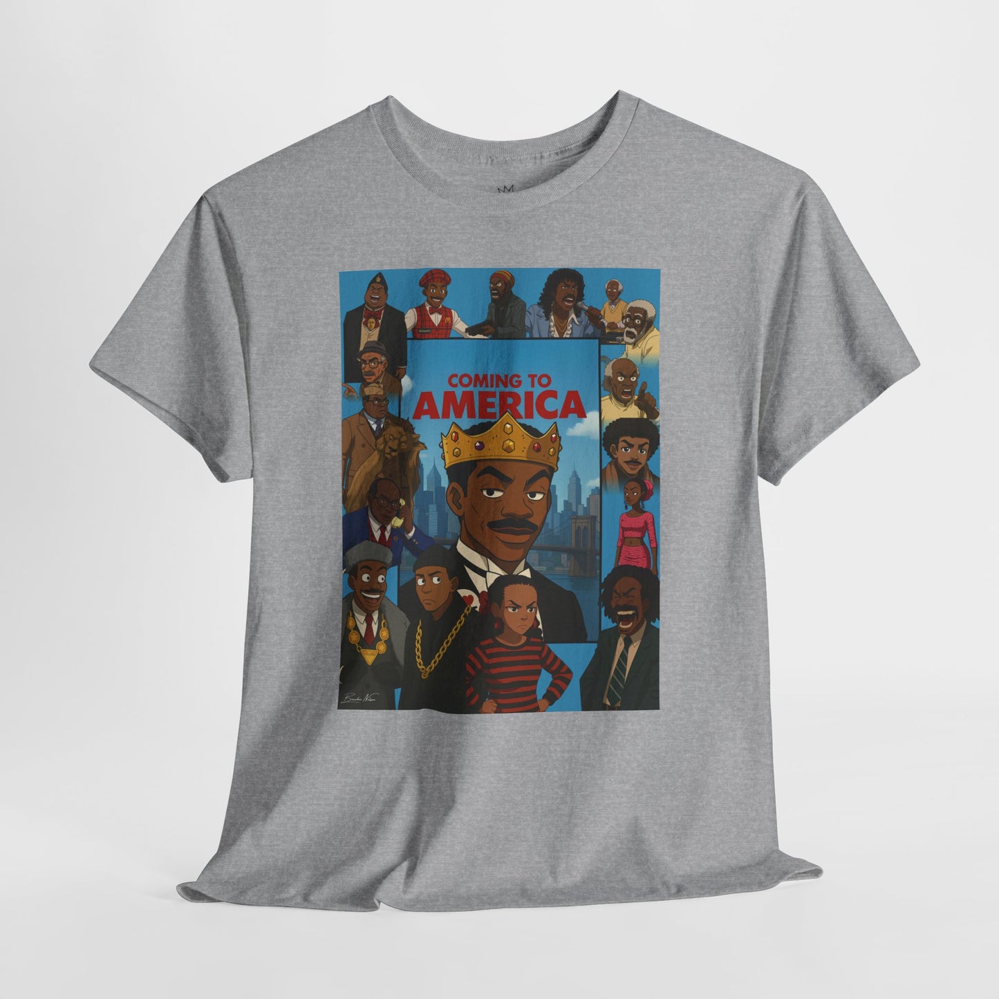 Unisex Heavy Cotton Tee - "Coming to America" Movie Tribute Shirt
