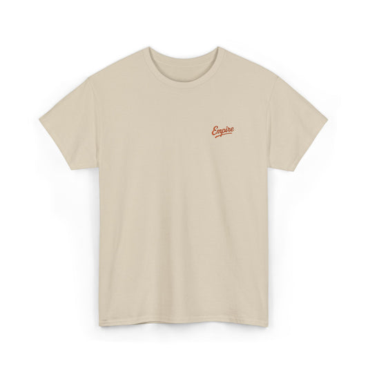 Signature Embroidered Empire Orange Chest Logo T-Shirt