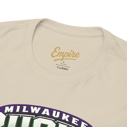 Milwaukee Bucks Retro Player Cartoon Tee — 'Ray Allen' Basketball Graphic T-Shirt