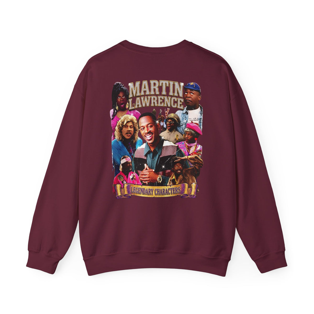 Martin Crewneck Sweatshirt — 'Legendary Characters' Retro TV Cast Graphic