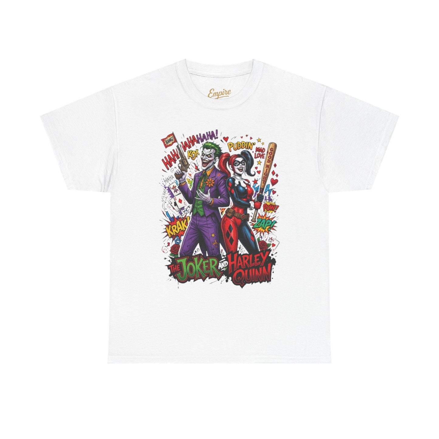 Graphic Tee — Joker & Harley Comic Art T-Shirt