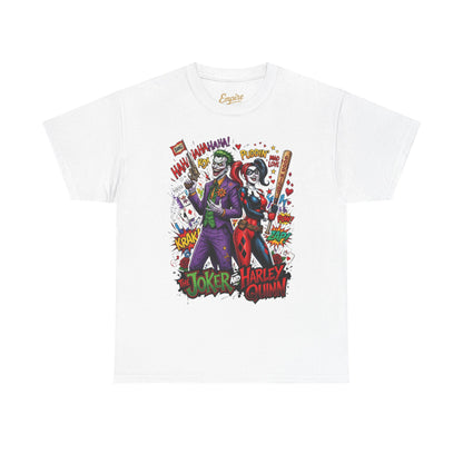 Graphic Tee — Joker & Harley Comic Art T-Shirt
