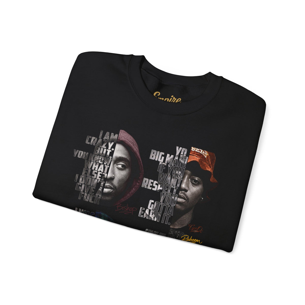 Wrecking Crew "Juice" Movie Legends Crewneck Sweatshirt — Collage Portraits & Lyrics