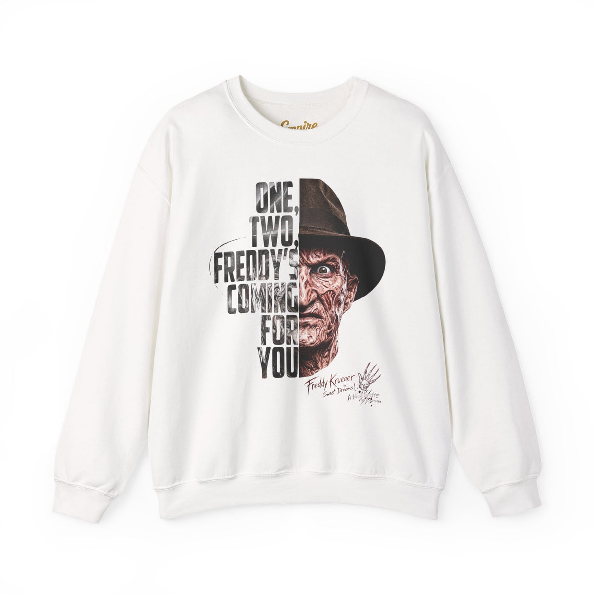 Freddy Krueger 'One, Two, Freddy's Coming For You' Crewneck Sweatshirt