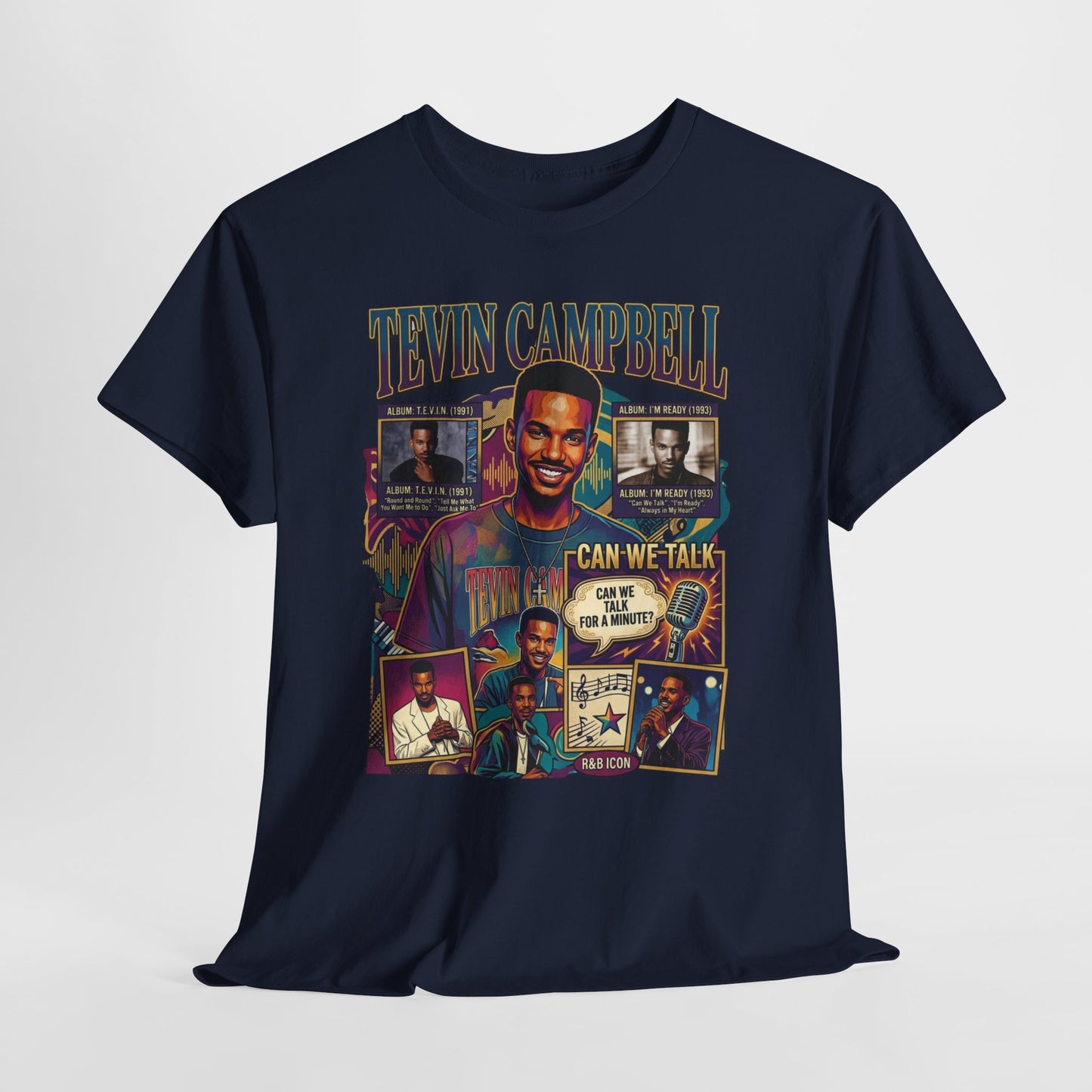 Tevin Campbell Tribute T‑Shirt — 'Can We Talk' Retro Collage Tee