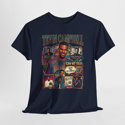 Tevin Campbell Tribute T‑Shirt — 'Can We Talk' Retro Collage Tee