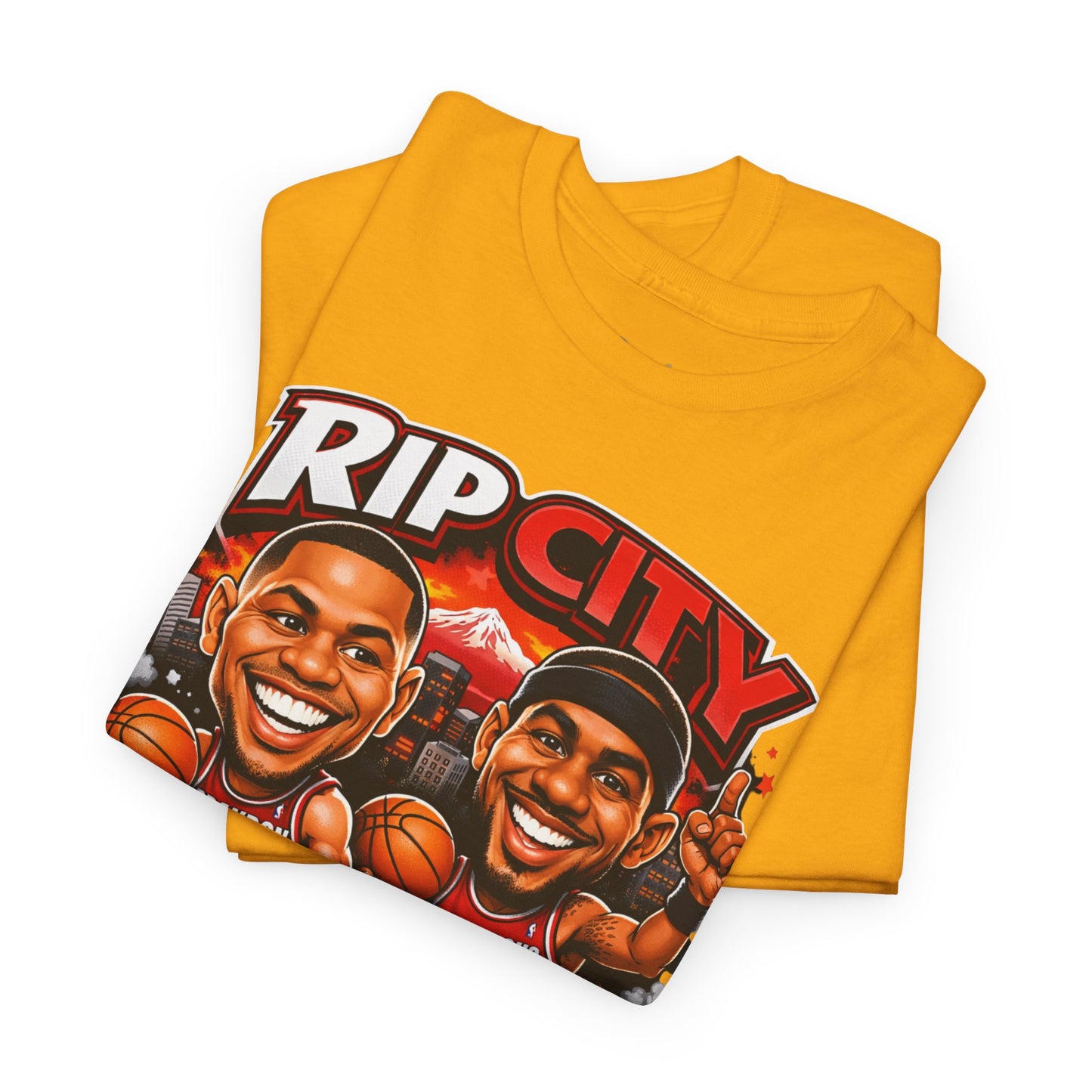 Rip City Basketball T-Shirt — Caricature Trail Blazers Fan Tee