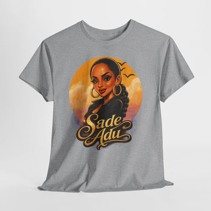 Sade Adu Portrait T-Shirt — Retro Sunset R&B Icon Tee