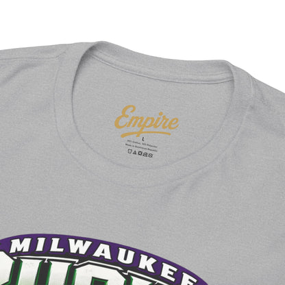 Milwaukee Bucks Retro Player Cartoon Tee — 'Ray Allen' Basketball Graphic T-Shirt
