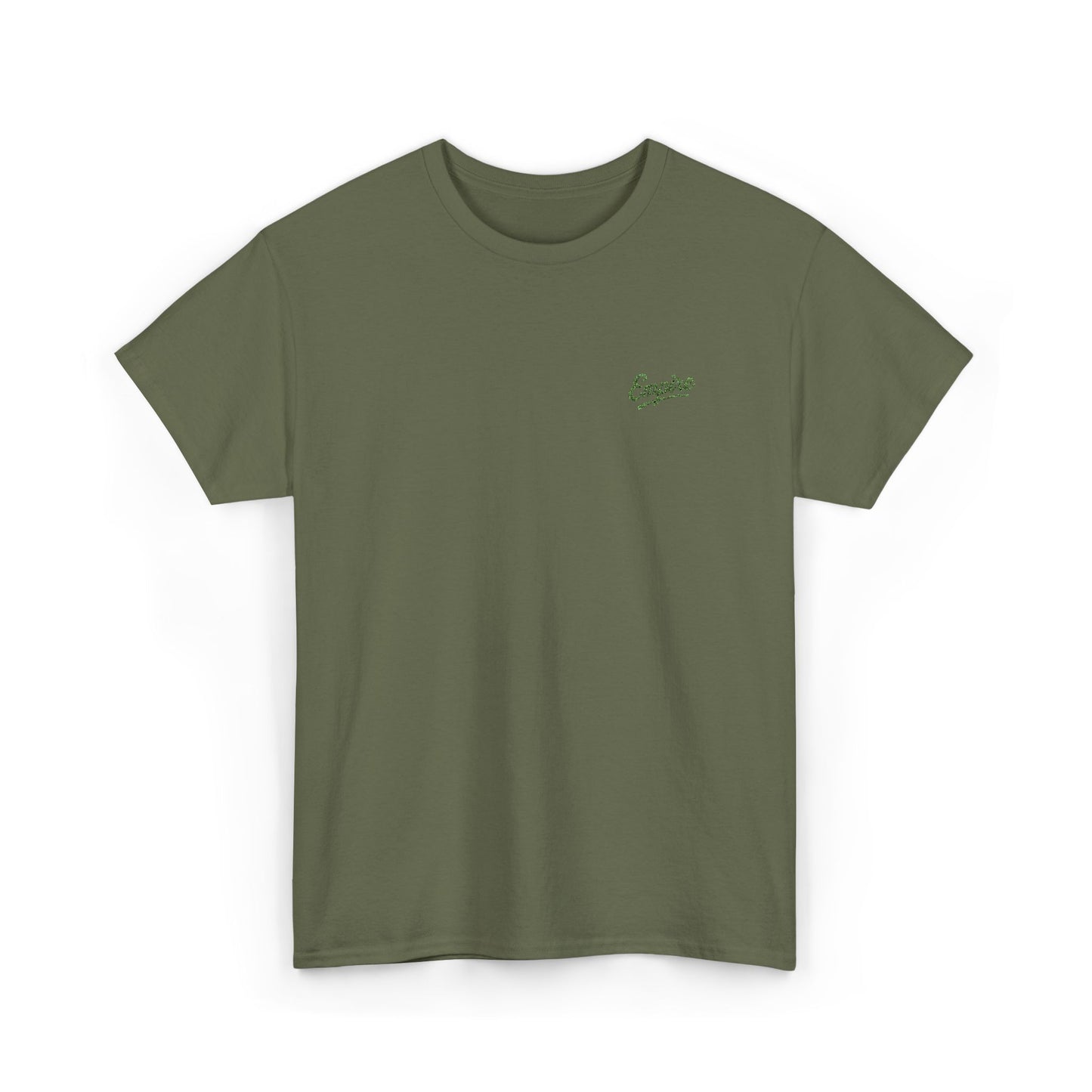 Signature Embroidered Empire Green Chest Logo T-Shirt