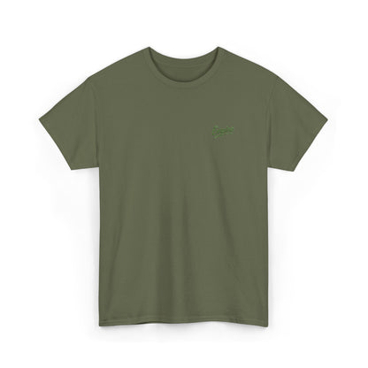 Signature Embroidered Empire Green Chest Logo T-Shirt