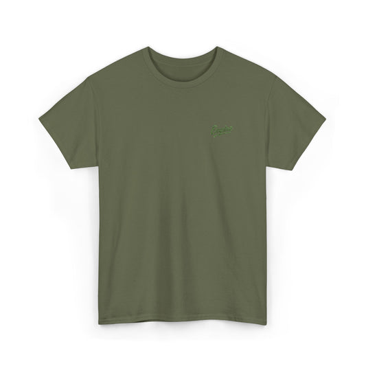 Signature Embroidered Empire Green Chest Logo T-Shirt