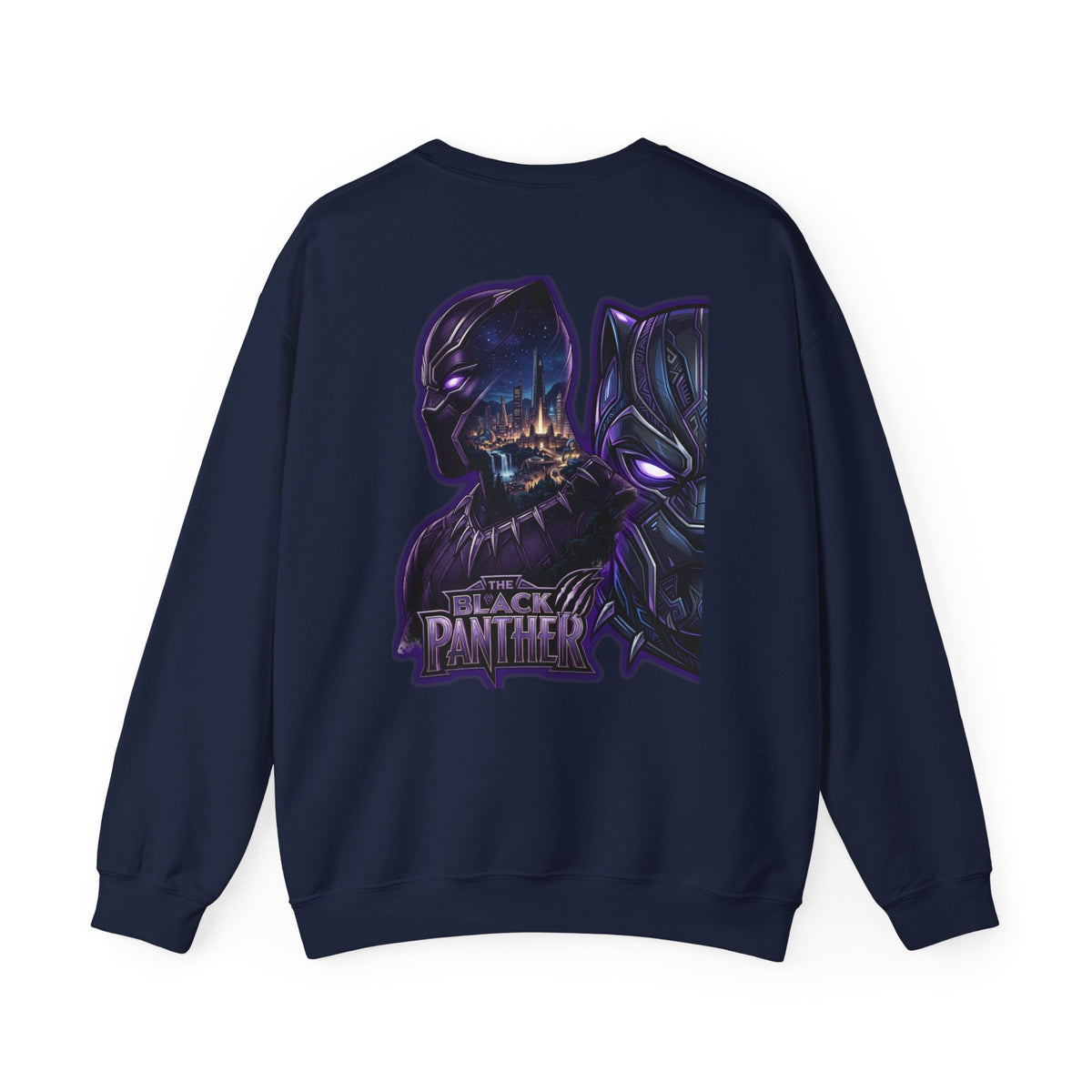 Black Panther Crewneck Sweatshirt — Marvel Black Panther Graphic