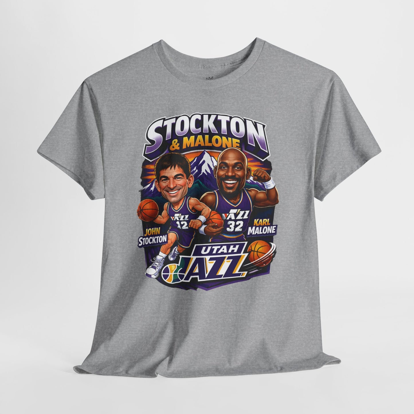 Utah Jazz Basketball Tribute Tee, Unisex Cotton Shirt, NBA Fan Gift, Sports Apparel, Retro Graphic T-Shirt