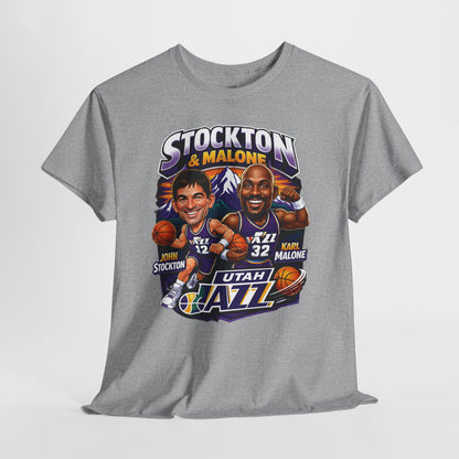 Utah Jazz Basketball Tribute Tee, Unisex Cotton Shirt, NBA Fan Gift, Sports Apparel, Retro Graphic T-Shirt