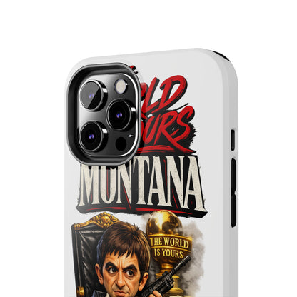 Tony Montana "The World Is Yours" Vintage Caricature Tough Phone Case