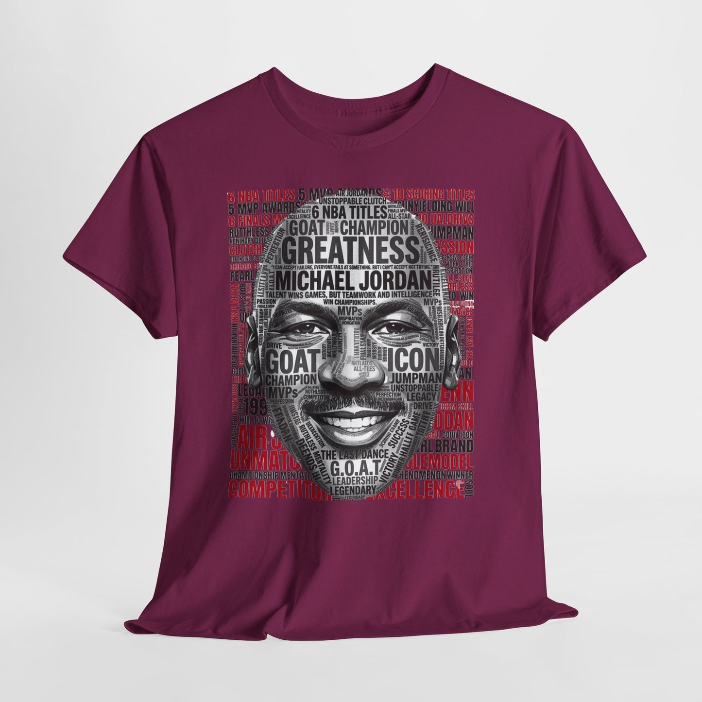 Greatness Icon T-Shirt — Motivational Basketball Portrait Tee