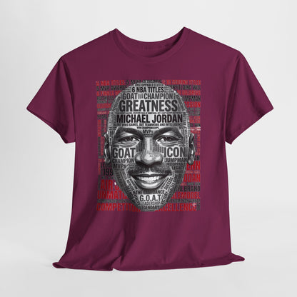 Greatness Icon T-Shirt — Motivational Basketball Portrait Tee