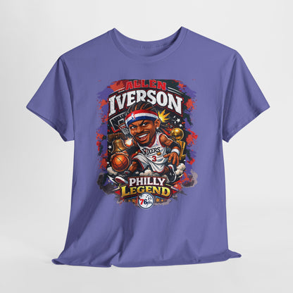 Philly Legend Basketball Tee — Iverson Retro Graphic Shirt