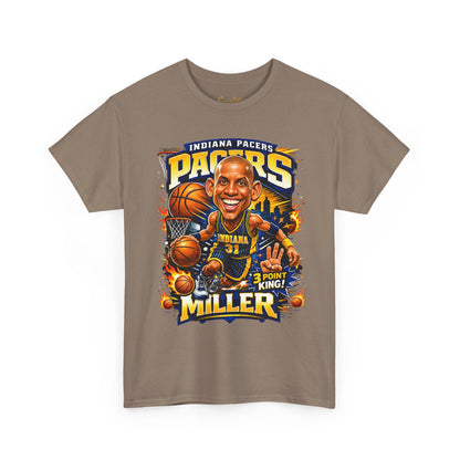 Pacers Miller 3-Point King Basketball T-Shirt