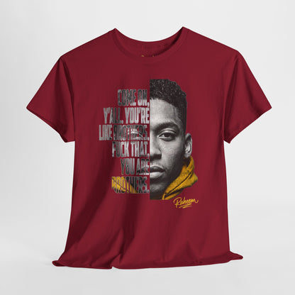 Raheem "Juice" Portrait Quote Tee — "You Are Brothers" Graphic T-Shirt