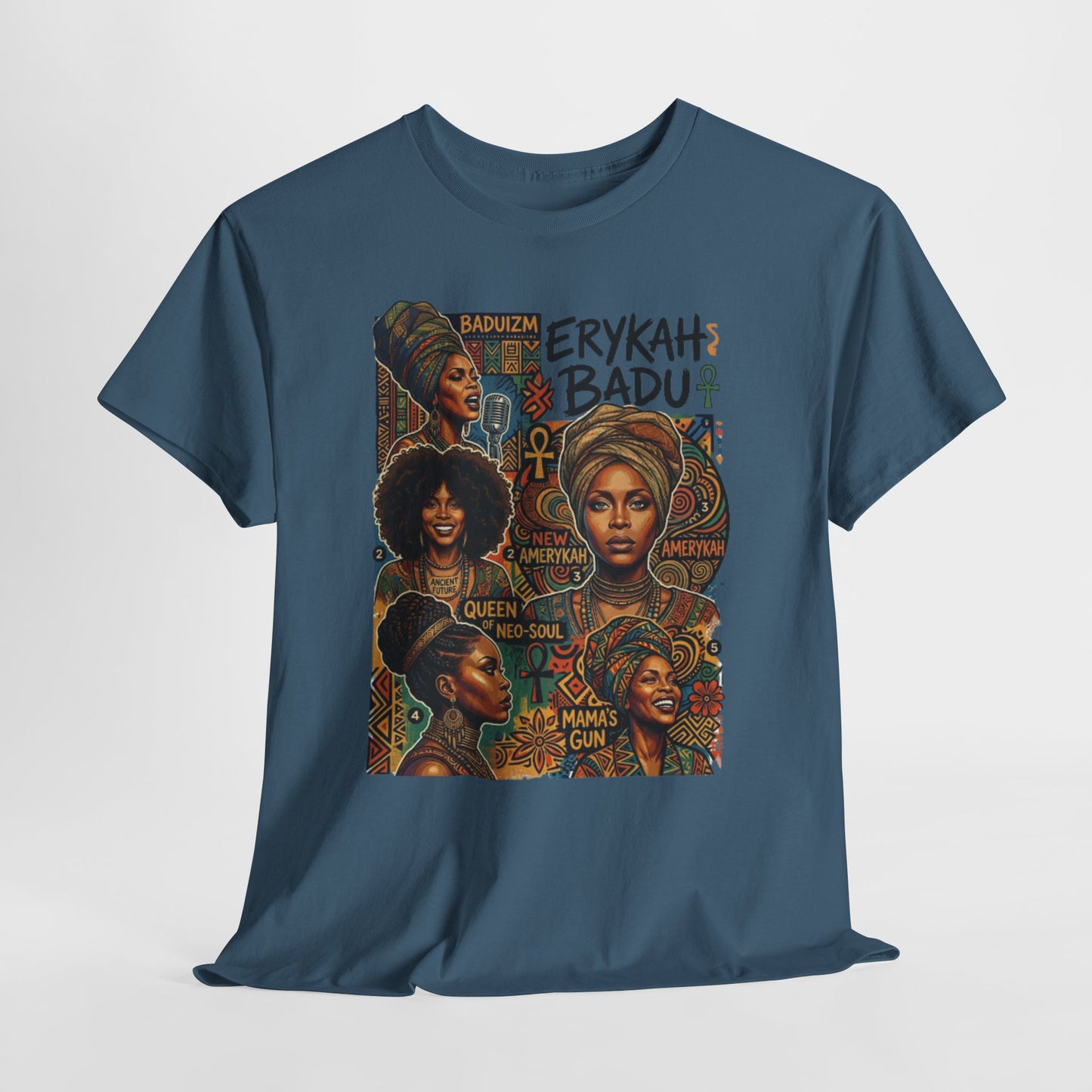 Retro Soul Collage Tee – Erykah Badu Inspired Graphic T-Shirt