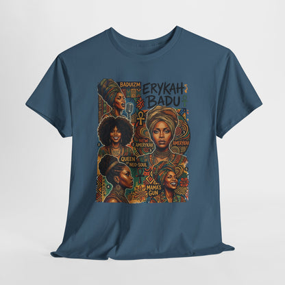 Retro Soul Collage Tee – Erykah Badu Inspired Graphic T-Shirt