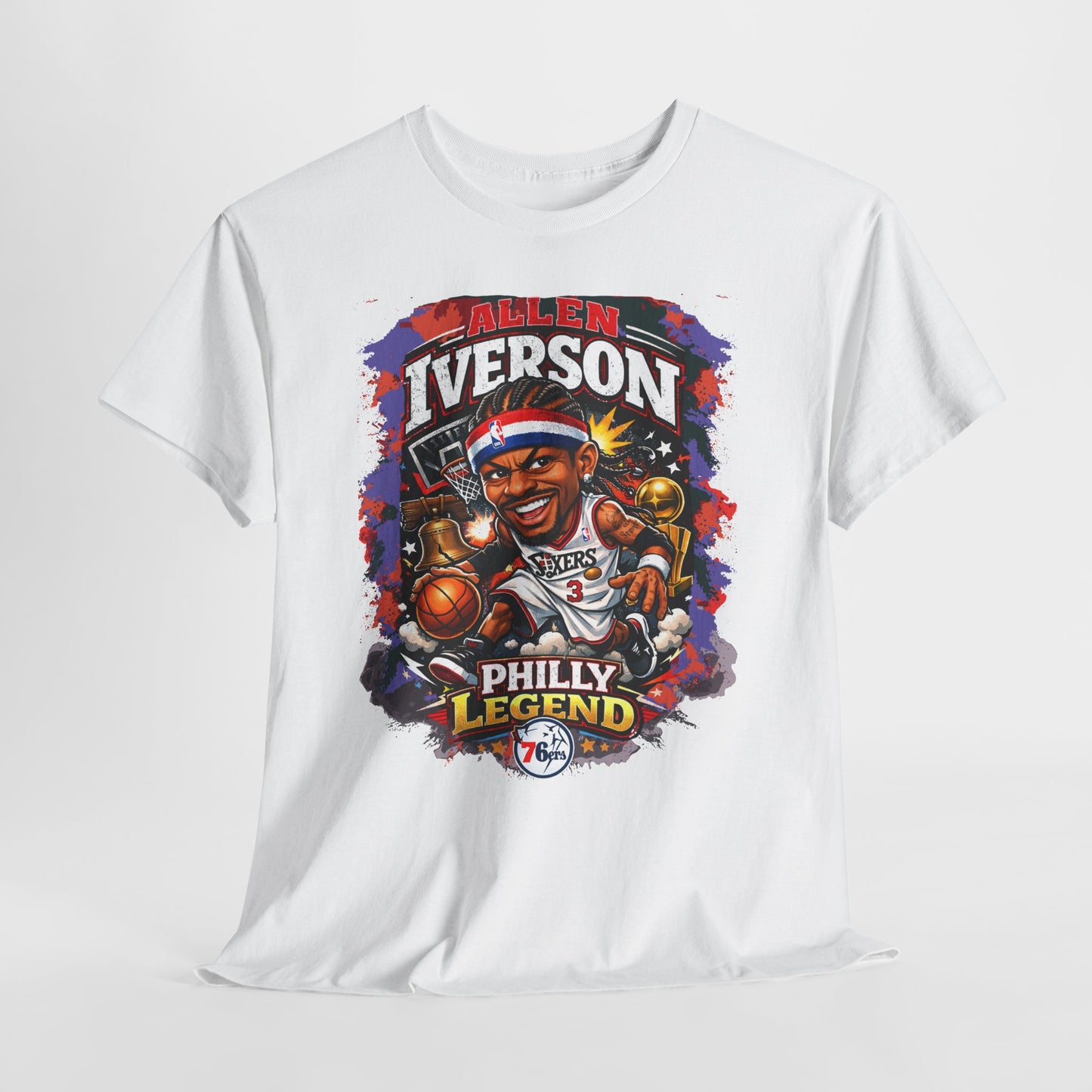 Philly Legend Basketball Tee — Iverson Retro Graphic Shirt