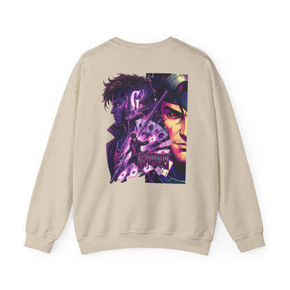 Gambit Inspired Crewneck Sweatshirt — Gambit X Men Graphic