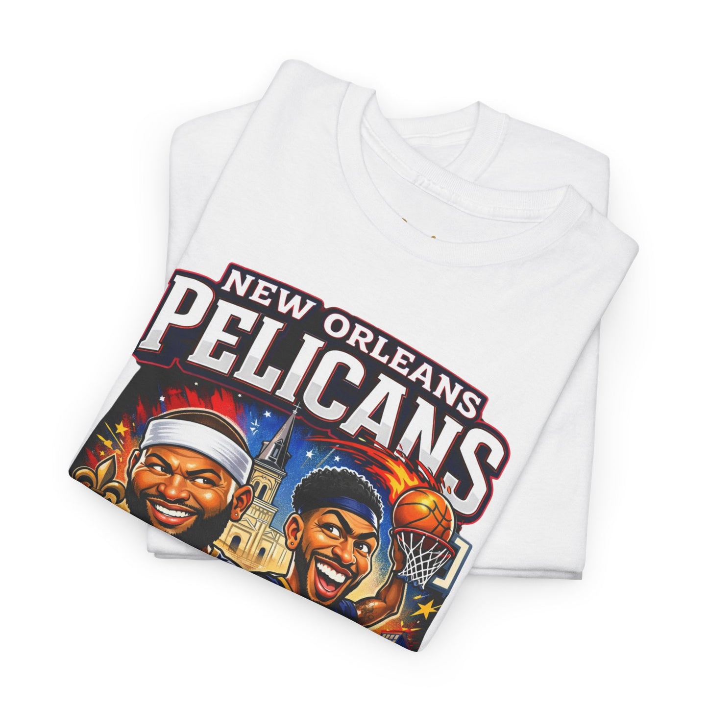New Orleans Pelicans Basketball T‑Shirt — Boogie Cousins & Anthony Davis Graphic Tee
