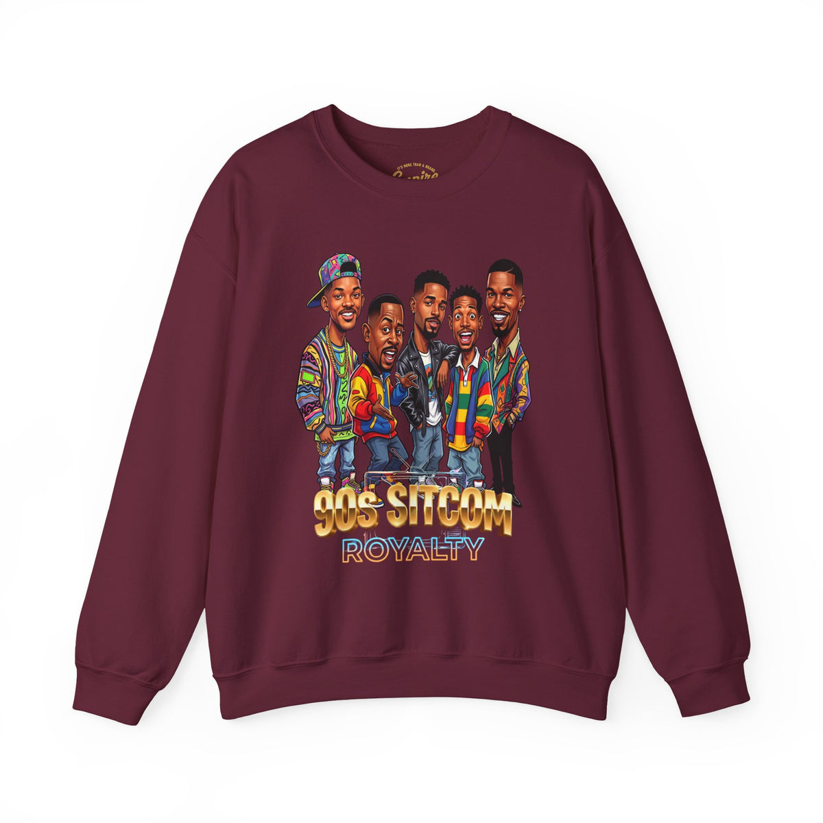 90s Sitcom Crewneck Sweatshirt - '90s Sitcom Royalty' Graphic Sweatshirt