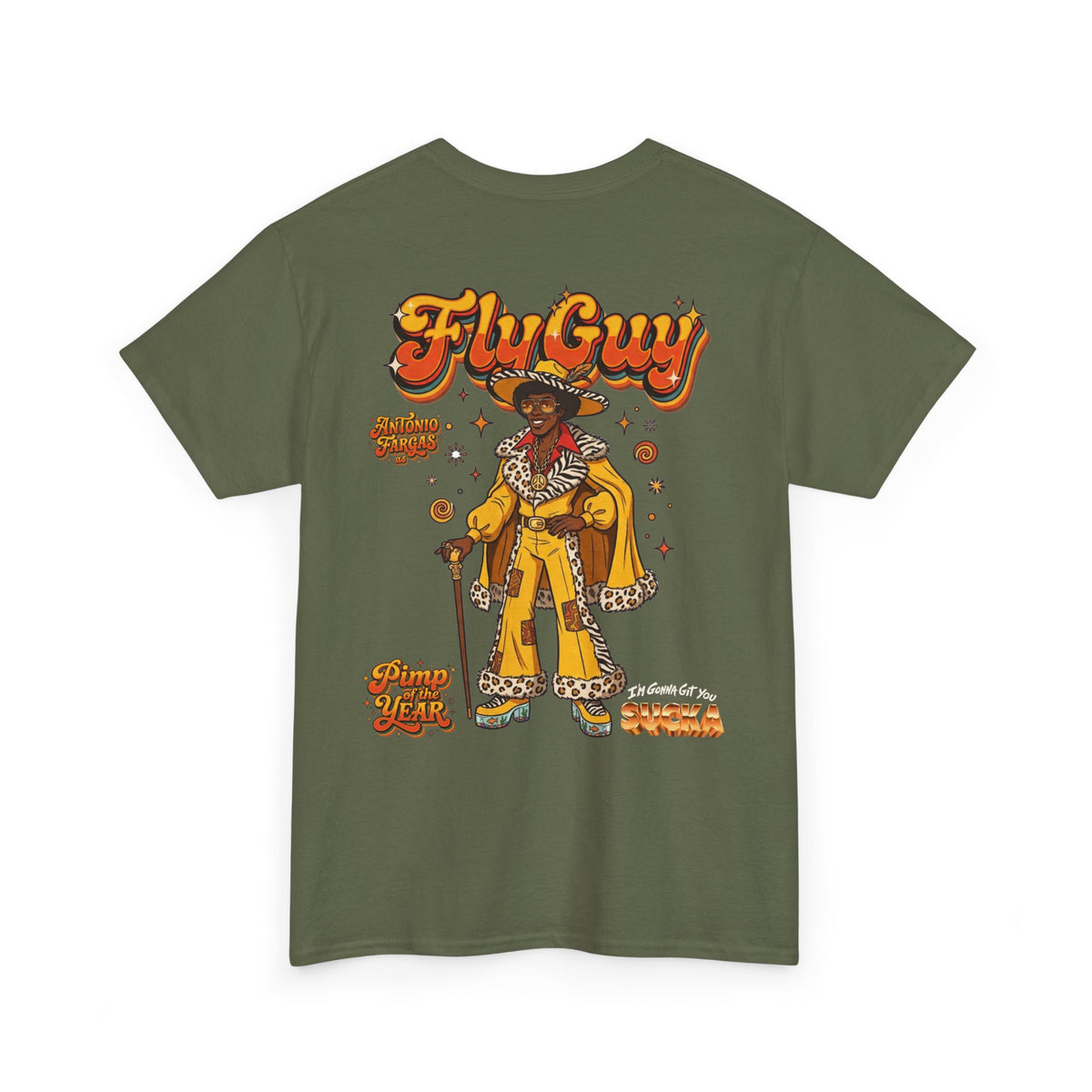 Fly Guy Retro "Pimp Of The Year" Graphic T-Shirt - I'm Gonna Get You Sucka Movie