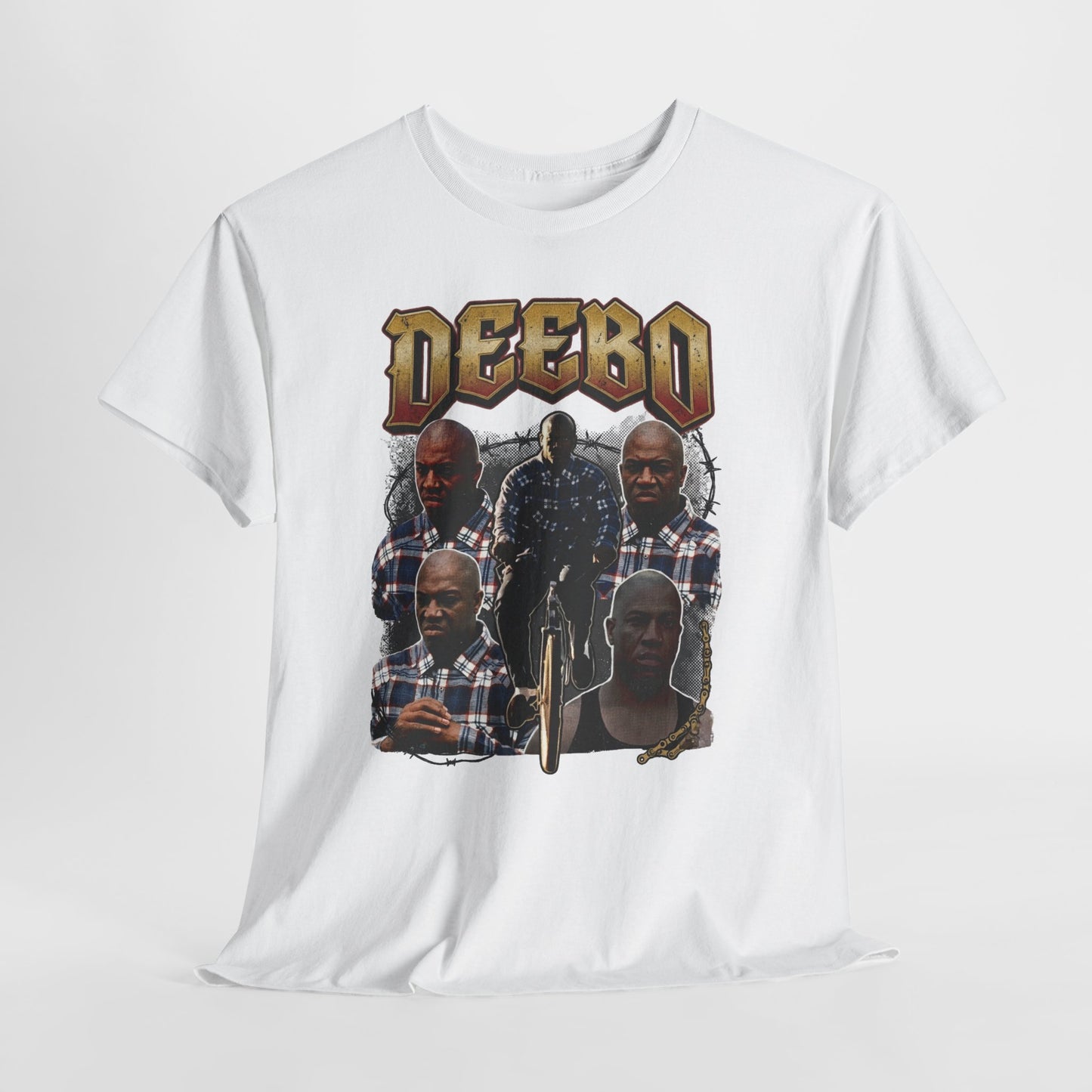 Deebo Graphic Tee — Vintage Style Movie Character Collage