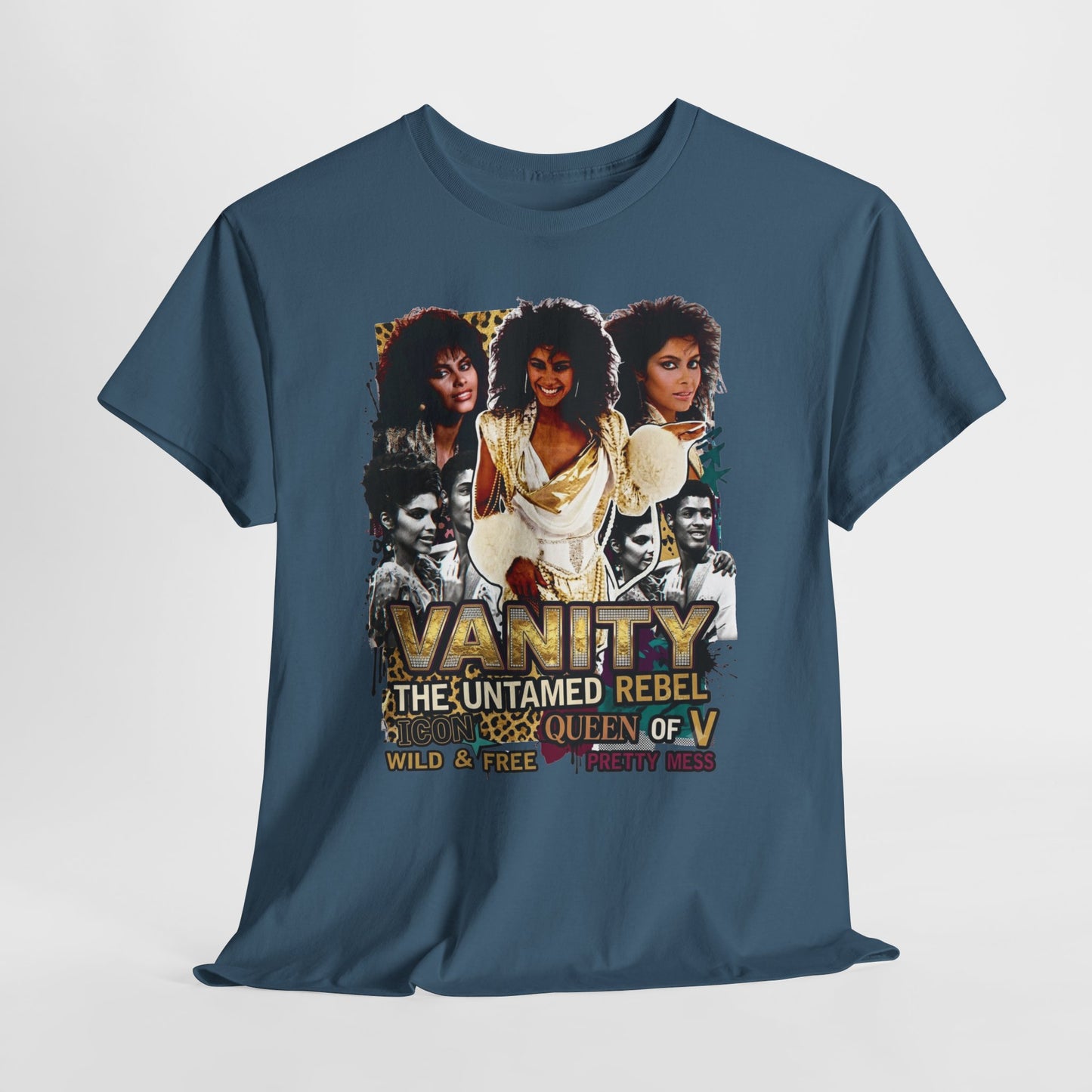 "Vanity The Untamed Rebel" Vintage Portrait T-Shirt