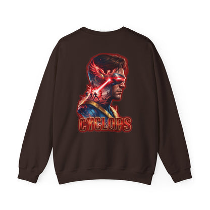 Cyclops Graphic Sweatshirt — Retro X‑Men Laser Portrait Crewneck