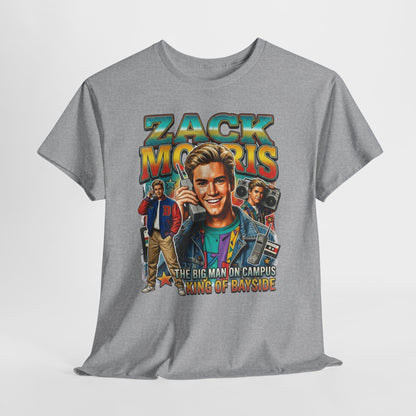 Zack Morris Retro TV Tee — 'The Big Man on Campus' Vintage 90s Graphic T-Shirt