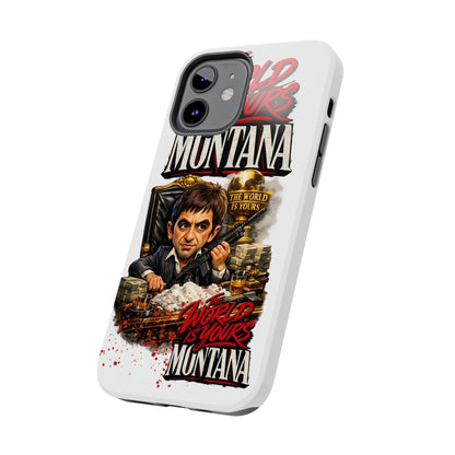 Tony Montana "The World Is Yours" Vintage Caricature Tough Phone Case