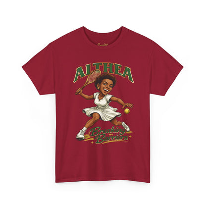 Althea Gibson 'Breaking Barriers' Tennis T-Shirt — Vintage Grand Slam Champion Tribute