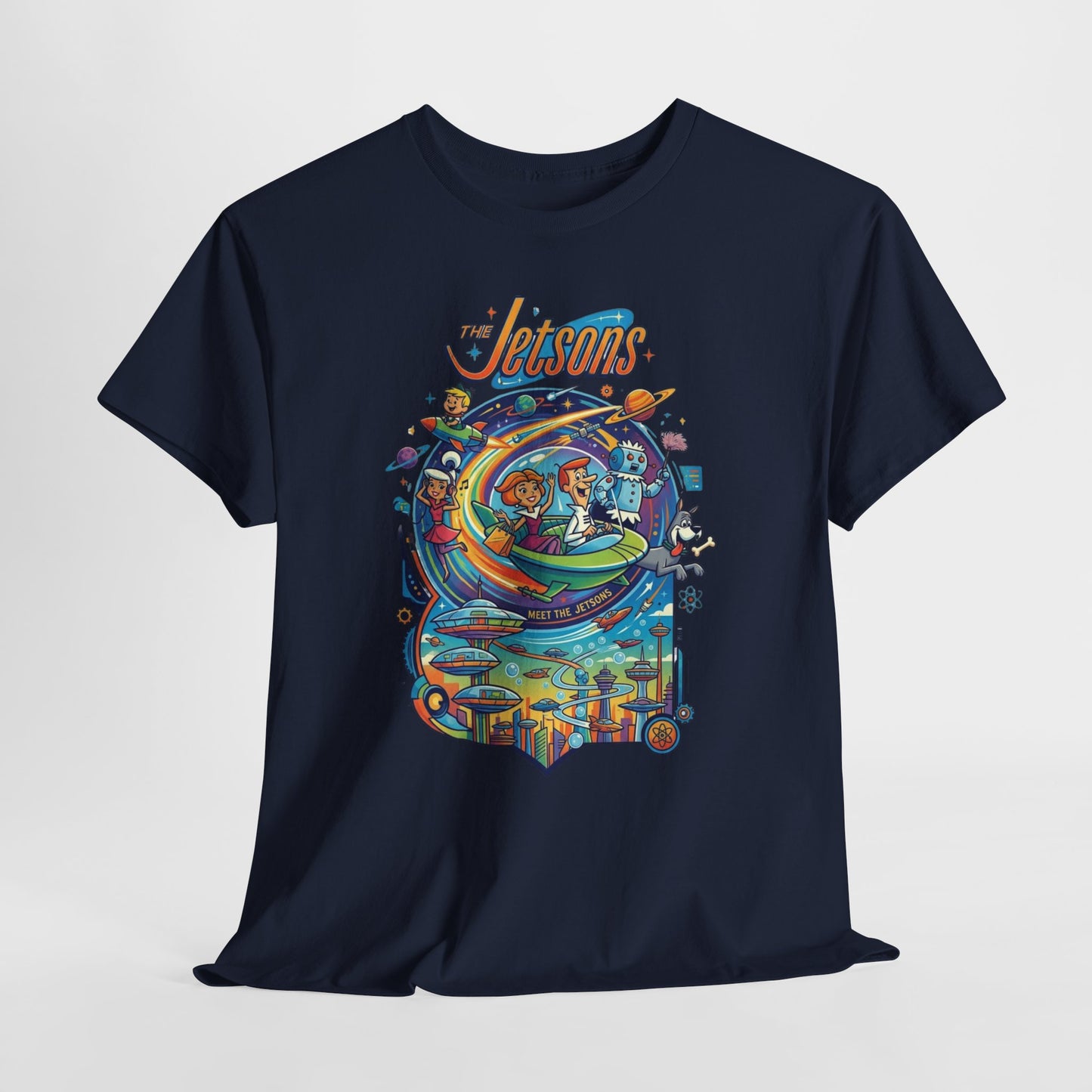 Retro Space Adventure T‑Shirt – Colorful Sci‑Fi Graphic Tee