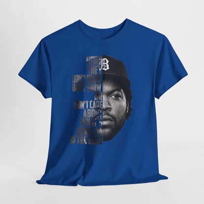 Boyz N The Hood Doughboy Half-Face Portrait with Bold Typography "Either They Don’t Know/Don’t Show"
