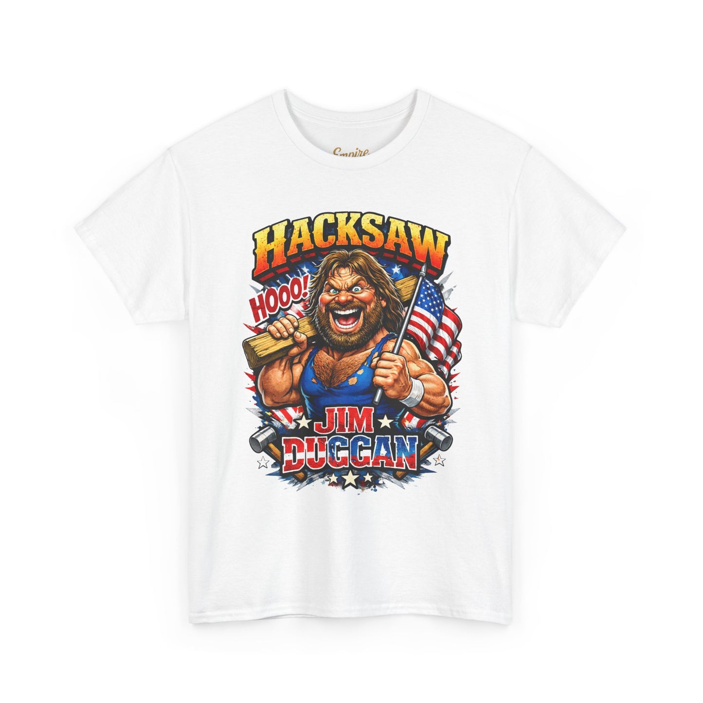 Jim Duggan “Hacksaw” Graphic Tee – Retro Wrestling Fan Shirt