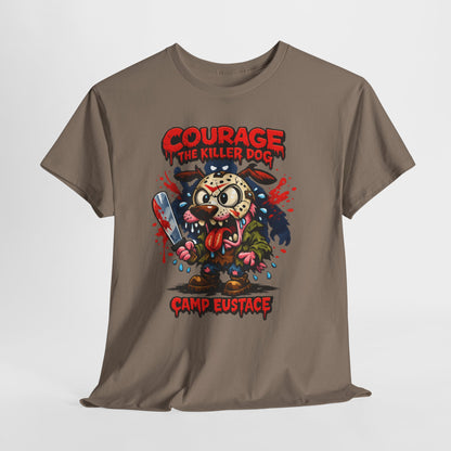 Horror Camp Graphic Tee — "Courage the Killer Dog" Camp Eustace Shirt