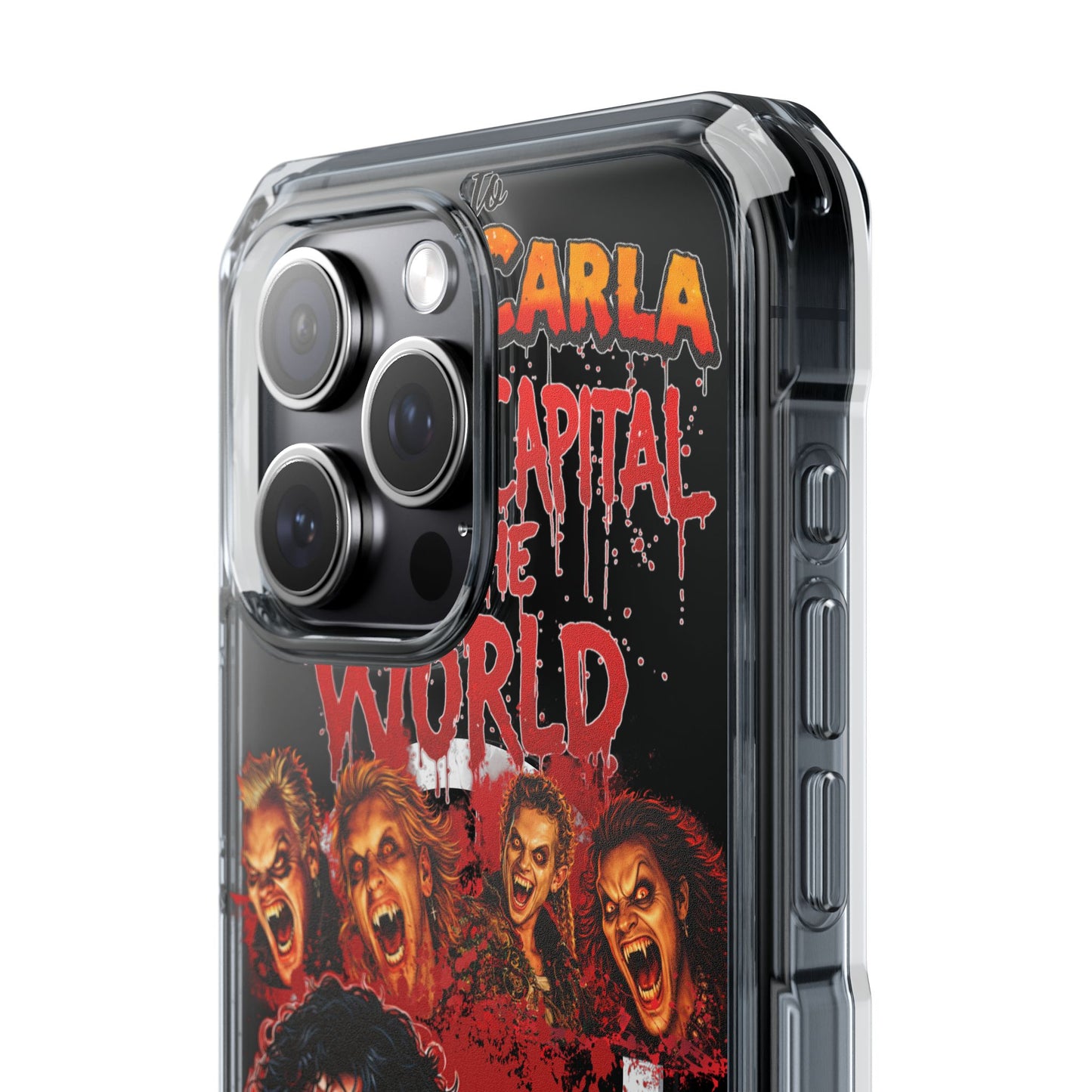 The Lost Boys Clear Magnetic Phone Case – Retro Vampire Movie Collage