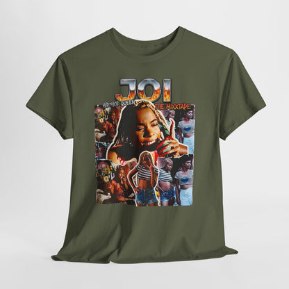 Retro Collage 'JOI' Graphic Tee — Vintage Portraits & Summer Vibes