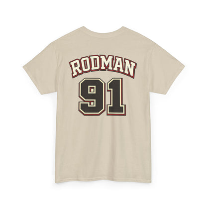 Dennis Rodman 91 Basketball T-Shirt — Vintage Chicago Bulls Jersey Tee