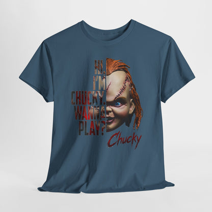 Chucky "Hi, I’m Chucky. Wanna Play?" Graphic Tee