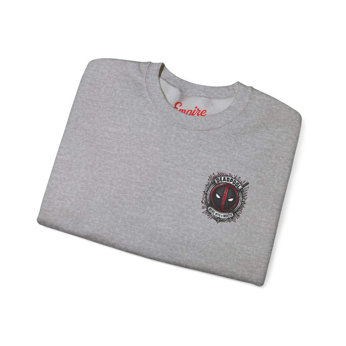 Deadpool Graphic Sweatshirt – Comic Superhero Crewneck