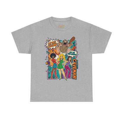 Caveman Comic Tee — Retro Pop-Art Caveman Graphic T-Shirt
