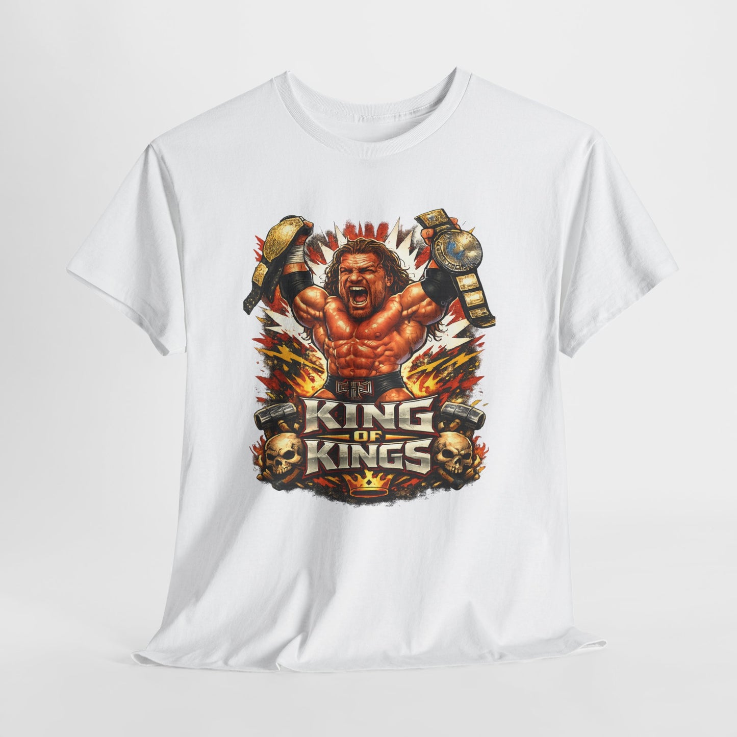 King of Kings Tee - Retro Wrestling Champion Graphic T-Shirt