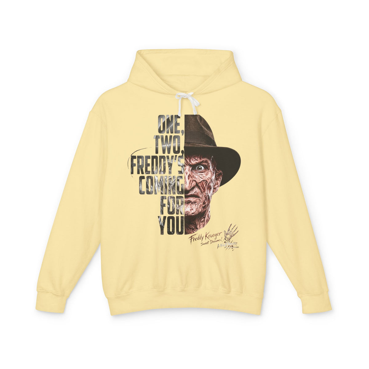 One, Two, Freddy’s Coming for You Horror Hoodie